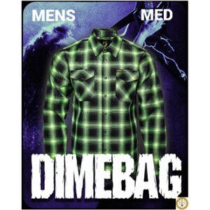 DIXXON x DIMEBAG DARRELL Collab Limited Edition GLOW IN DARK Flannel- Men's M